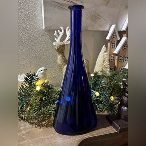 Vintage Summit Art Glass Cobalt Vase